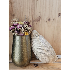 SCARPY CREATION SAC BANANE EN PAILLE<br>Beige