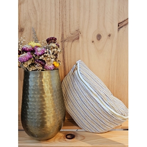 SCARPY CREATION SAC EN PAILLE FIL DORE<br>Gris