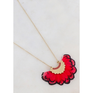 SCARPY CREATION COLLIER PLUME<br>Rouge