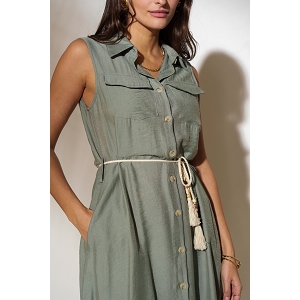 SCARPY CREATION ROBE LONGUE FLUIDE<br>Vert