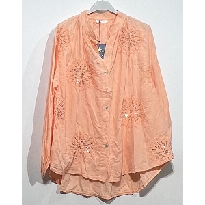 SCARPY CREATION CHEMISE FLEUR BRODEE<br>Rose