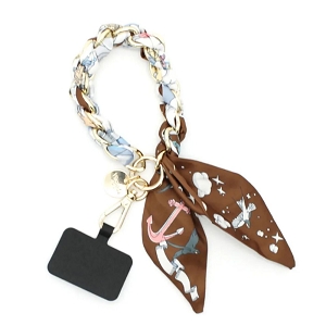 SCARPY CREATION FOULARD GRIGRI PORTABLE<br>Marron