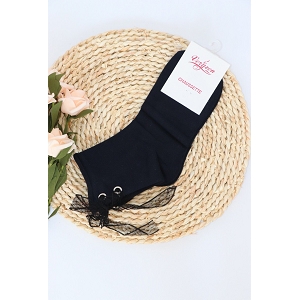 SCARPY CREATION CHAUSSETTES A NOEUD<br>Noir