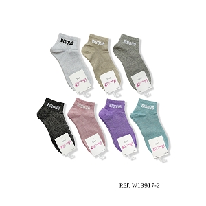 SCARPY CREATION CHAUSSETTES BRILLANTE COURTE BISOUS<br>Noir