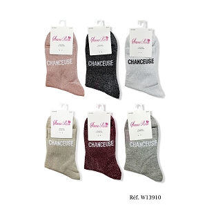 SCARPY CREATION CHAUSSETTES BRILLANTE CHANSSEUSE<br>Rose