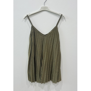 SCARPY CREATION DEBARDEUR PLISSE LUREX<br>Vert