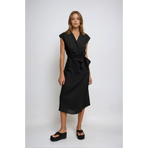  ROBE MIDI LIN<br>Noir