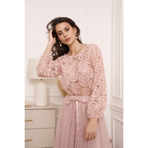 SCARPY CREATION BLOUSE TEXTURE ROSACE<br>Rose