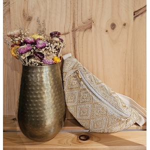 SCARPY CREATION SAC BANANE METALISE<br>Beige