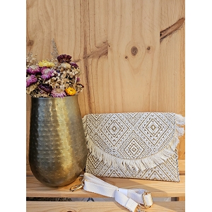 SCARPY CREATION SAC POCHETTE BANDOULIERE<br>Beige