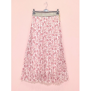  JUPE LONGUE PLISSE<br>Rose