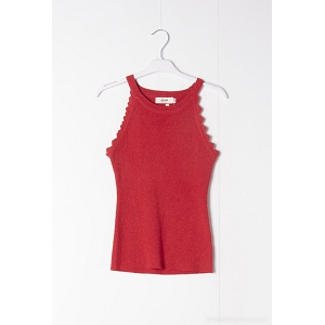 SCARPY CREATION DEBARDEUR LUREX<br>Rouge