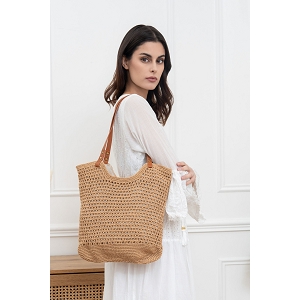 SCARPY CREATION SAC CABAS PORTEE EPAULE<br>Marron
