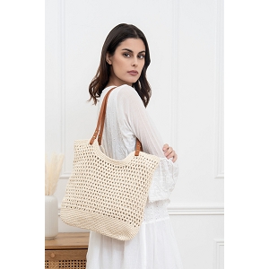 SCARPY CREATION SAC CABAS PORTEE EPAULE<br>Beige