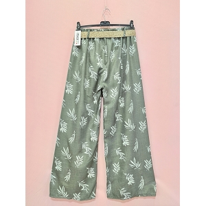 SCARPY CREATION PANTALON AMPLE CEINTURE<br>Vert
