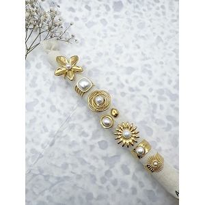 SCARPY CREATION BAGUE EN ACIER INOXIDABLE<br>Or