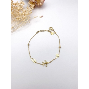 SCARPY CREATION BRACELET EN ACIER<br>Or