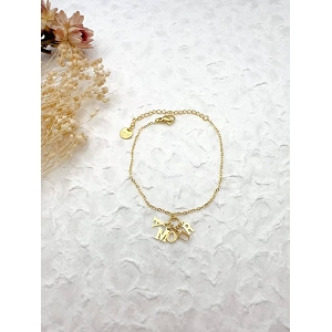 SCARPY CREATION BRACELET AMOUR EN ACIER<br>Or