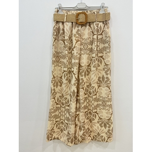 SCARPY CREATION PANTALON LUREX CEINTURE<br>Beige