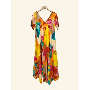 SCARPY CREATION ROBE IMPRIME COL V<br>Orange