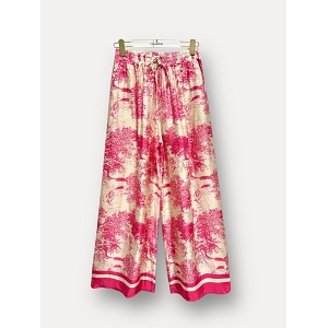 SCARPY CREATION PANTALON TOILE DE JOUY<br>Rose