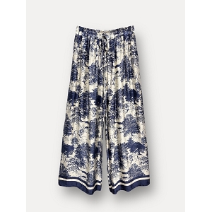 SCARPY CREATION PANTALON TOILE DE JOUY<br>Bleu