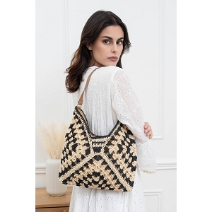  SAC CABAS PORTE EPAULE<br>Noir