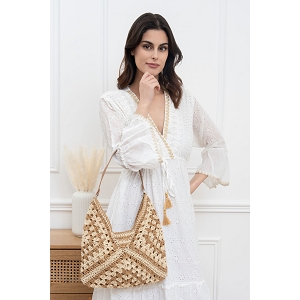  SAC CABAS PORTE EPAULE<br>Marron