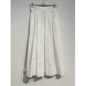  JUPE EN COTON GLACE<br>Blanc