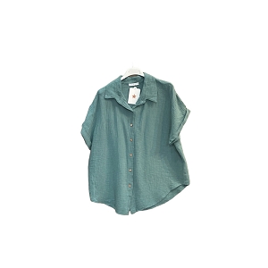  CHEMISETTE GAZE DE COTON<br>Vert