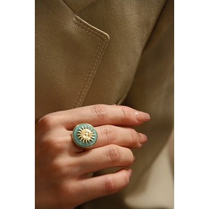 BAGUE BLEUE<br>Bleu