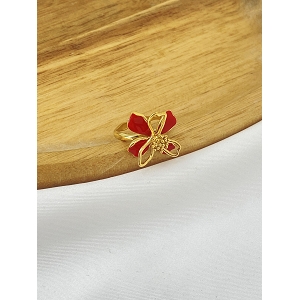  BAGUE FLEUR<br>Rouge