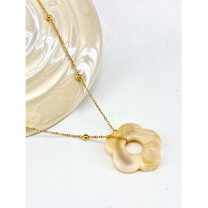  COLLIER FLEUR<br>Beige