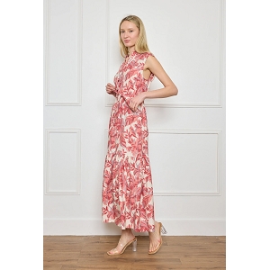  ROBE SANS MANCHE LONGUE BRODERIE ANGLAISE<br>Rose