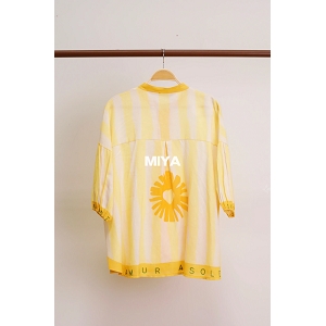  T SHIRT CHEMISE FLORAL<br>Jaune