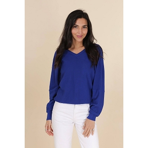 SCARPY CREATION GILET PULL REVERSIBLE<br>Bleu