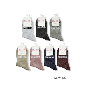 SCARPY CREATION CHAUSSETTES BRILLANTE FABULEUSE<br>Gris