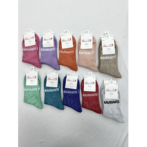 SCARPY CREATION CHAUSSETTES BRILLANTE FORMIDABLE<br>Rose
