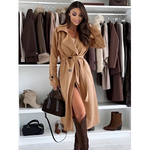 SCARPY CREATION MANTEAU EN DRAP DE LAINE<br>Naturel