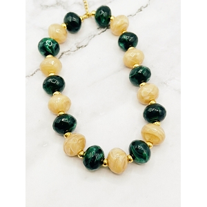 SCARPY CREATION COLLIER GROSSES PIERRRES<br>Or
