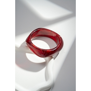  BRACELET JONC RESINE<br>Marron