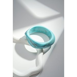  BRACELET JONC RESINE<br>Bleu
