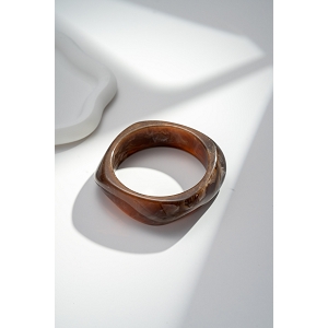 SCARPY CREATION BRACELET JONC RESINE FEMININ<br>Marron