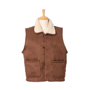 28359-20-SANDALES GILET VEGAN:Marron