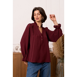  CHEMISSIER DEUX BOUTON<br>Rouge