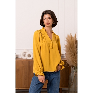  CHEMISSIER DEUX BOUTON<br>Jaune