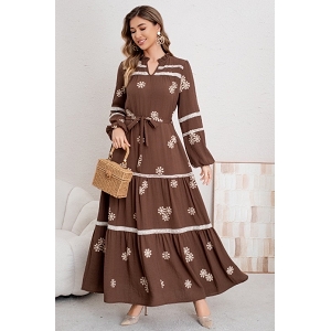  ROBE CHIC AUTOMNALE<br>Marron