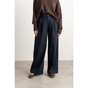  PANTALON COTTON LARGE<br>Bleu