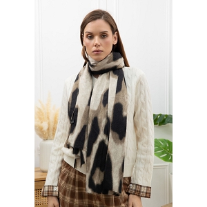 SCARPY CREATION FOULARD ANIMALIER<br>Gris