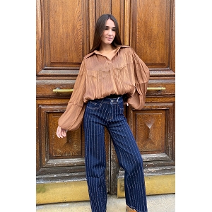 SCARPY CREATION JEANS RAYURE<br>Bleu